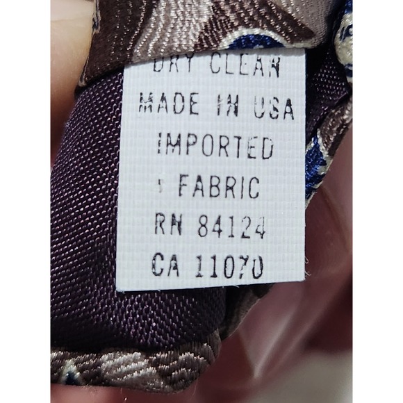 Vintage Duke Blue Devils RM Sport Blue Gray Neck Tie 2000 Basketball NCAA - Picture 6 of 6